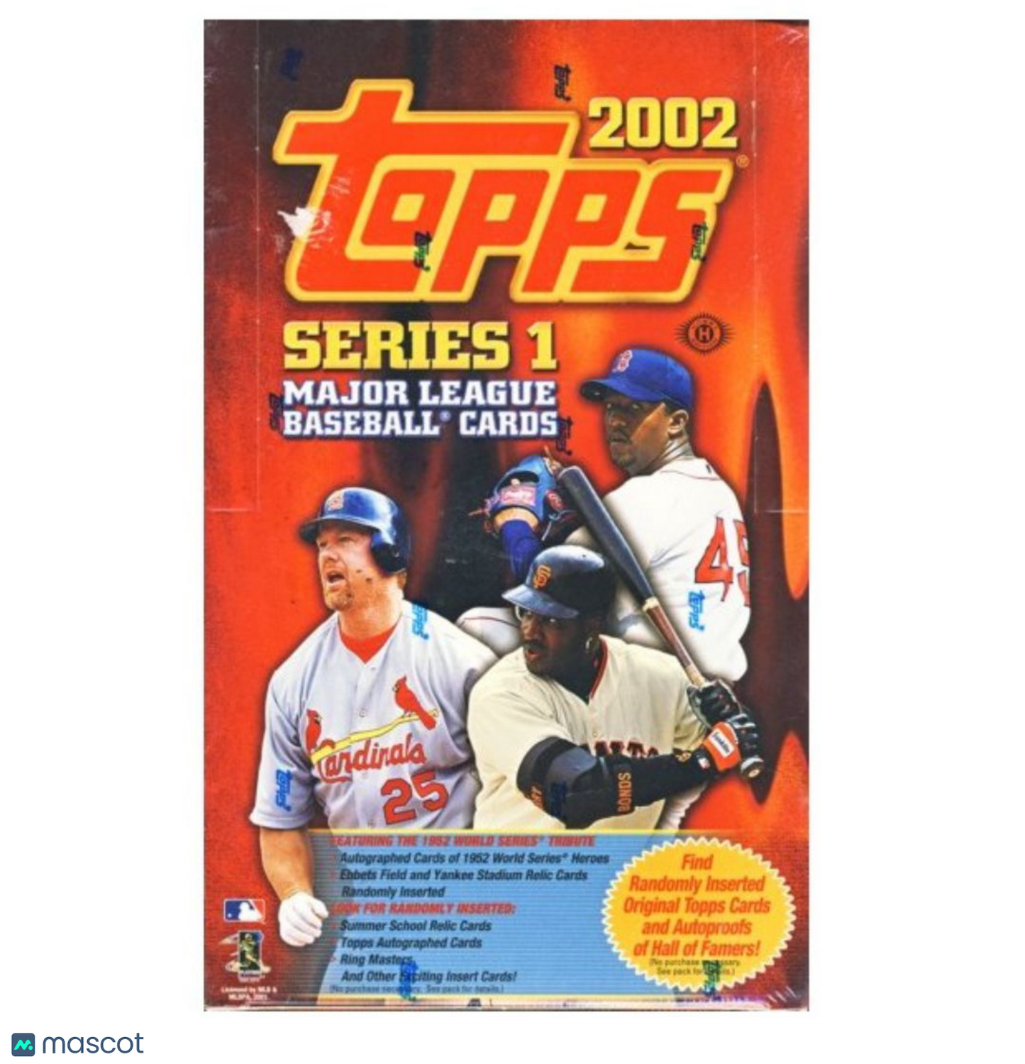 2002 Topps Series 1 Baseball Hobby Box