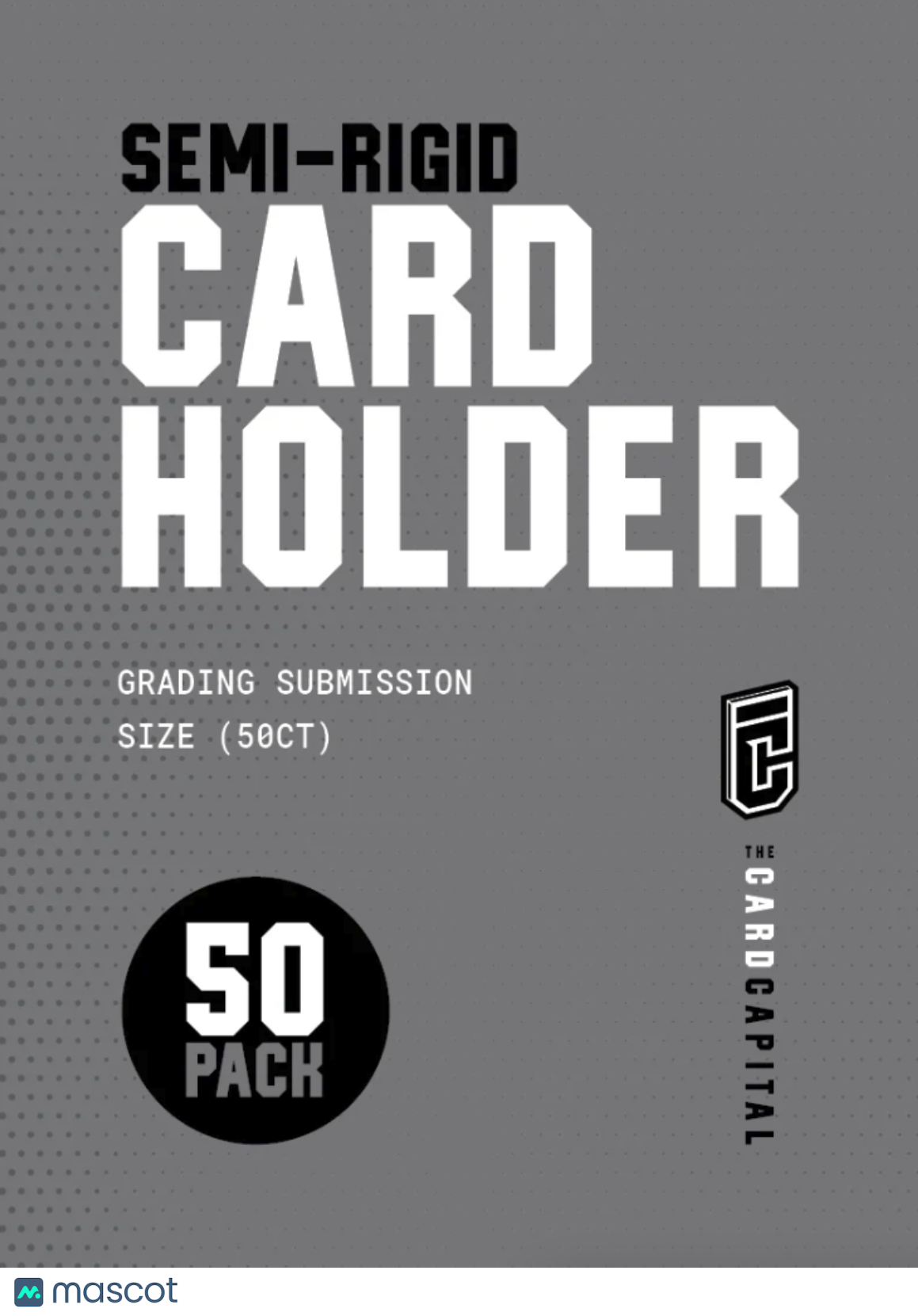Semi Rigid Card Holders - 50 Pack