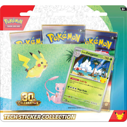 Pokemon 30th Celebration Tech Sticker Collection