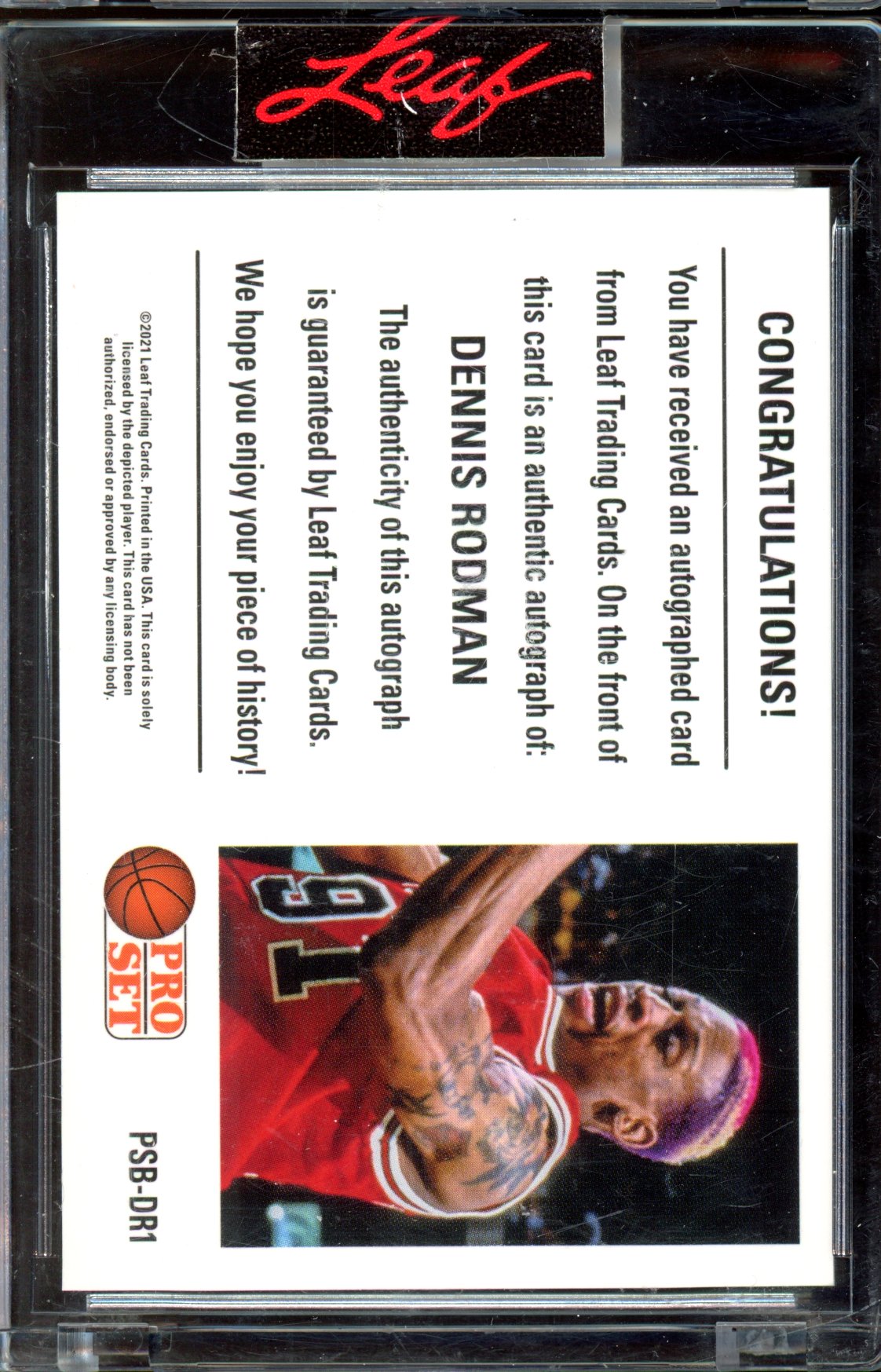 2021 Leaf Pro Set Dennis Rodman Auto /15