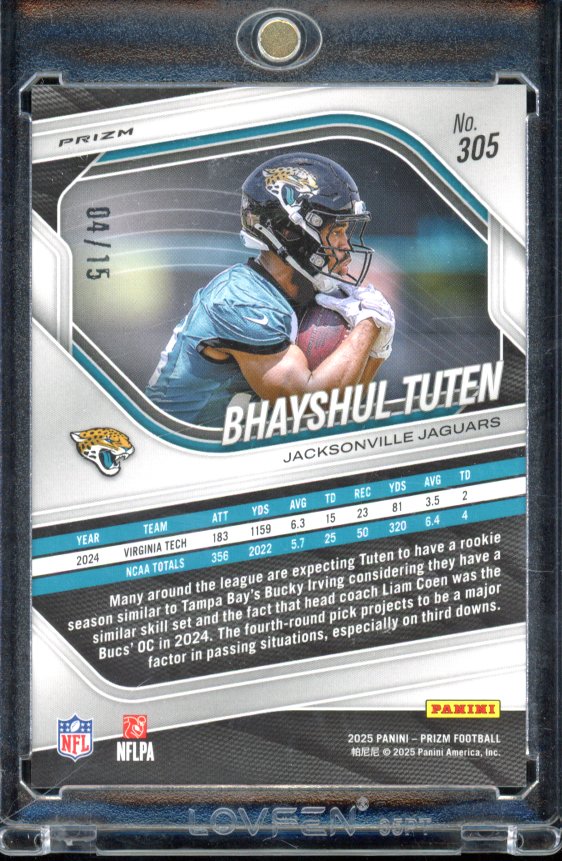 2025 Prizm Bhayshul Tuten Rookie Cherry Blossom /15