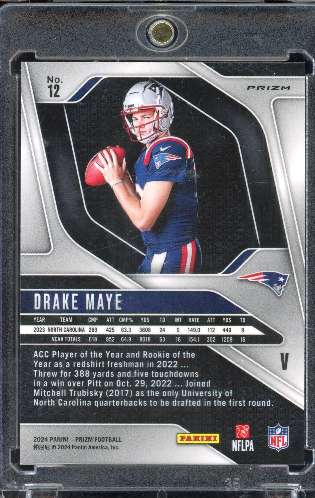 2024 Prizm Drake Maye Silver Variation RC