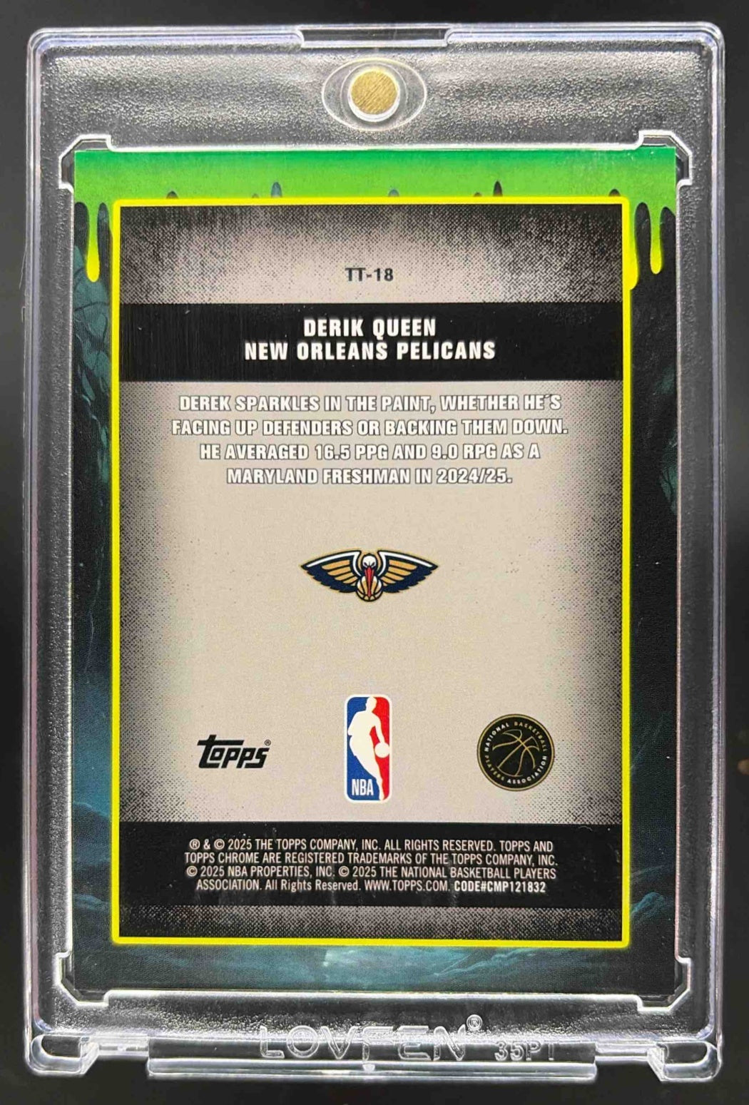 2025 Topps Chrome Derik Queen #TT-18 Tall Tales Gold Refractor /50 RC