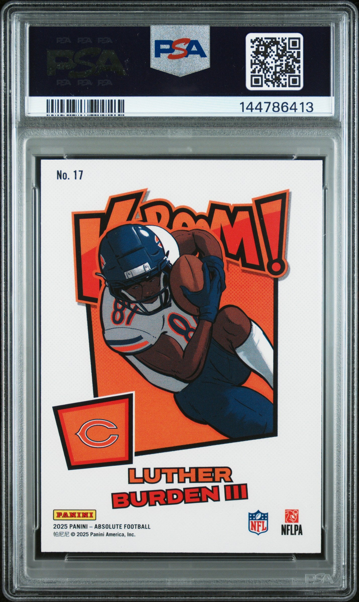 2025 Panini Absolute Luther Burden III #17 Kaboom RC Horizontal Bears PSA 10