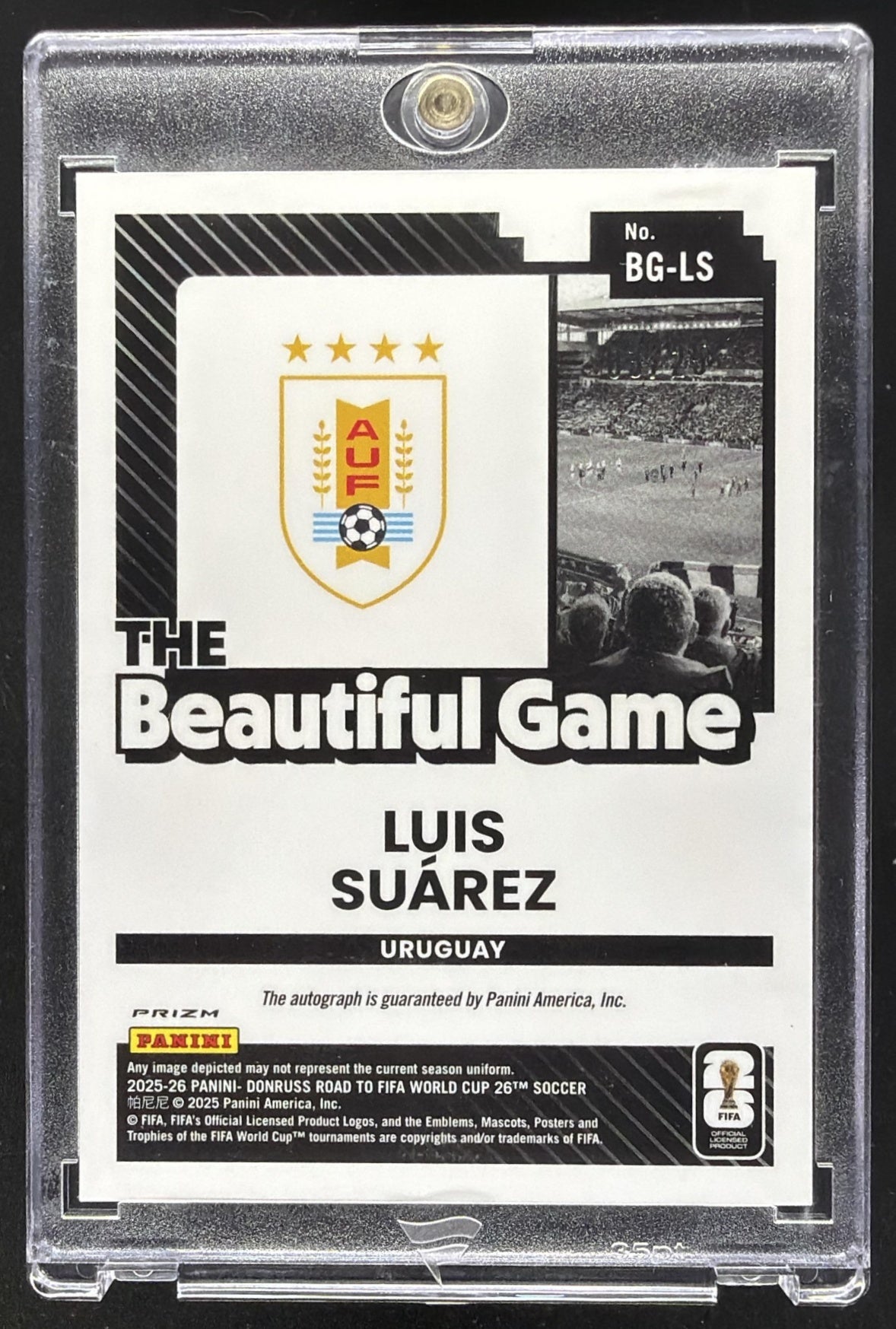 2025 Panini Donruss Road to FIFA World Cup 26' Luis Suarez #BG-LS Auto
