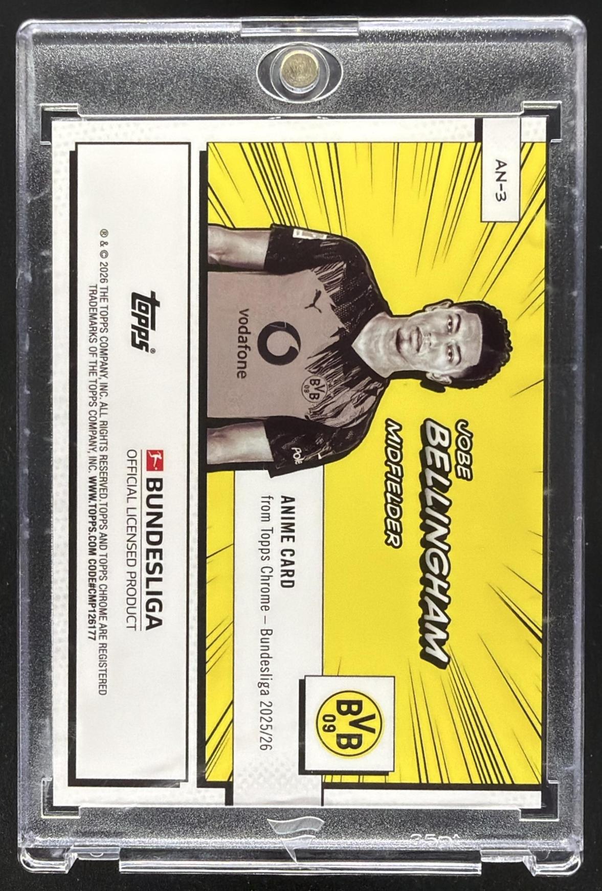 2025-26 Topps Chrome Bundesliga Jobe Bellingham #AN-3 Anime RC