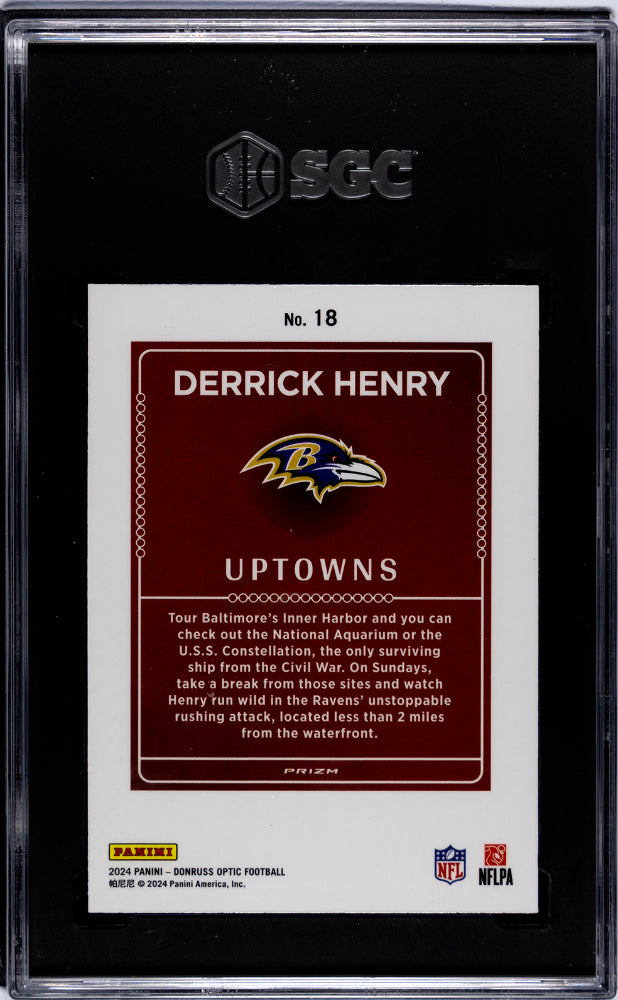 2024 Optic Derrick Henry Uptowns Case Hit SGC 9