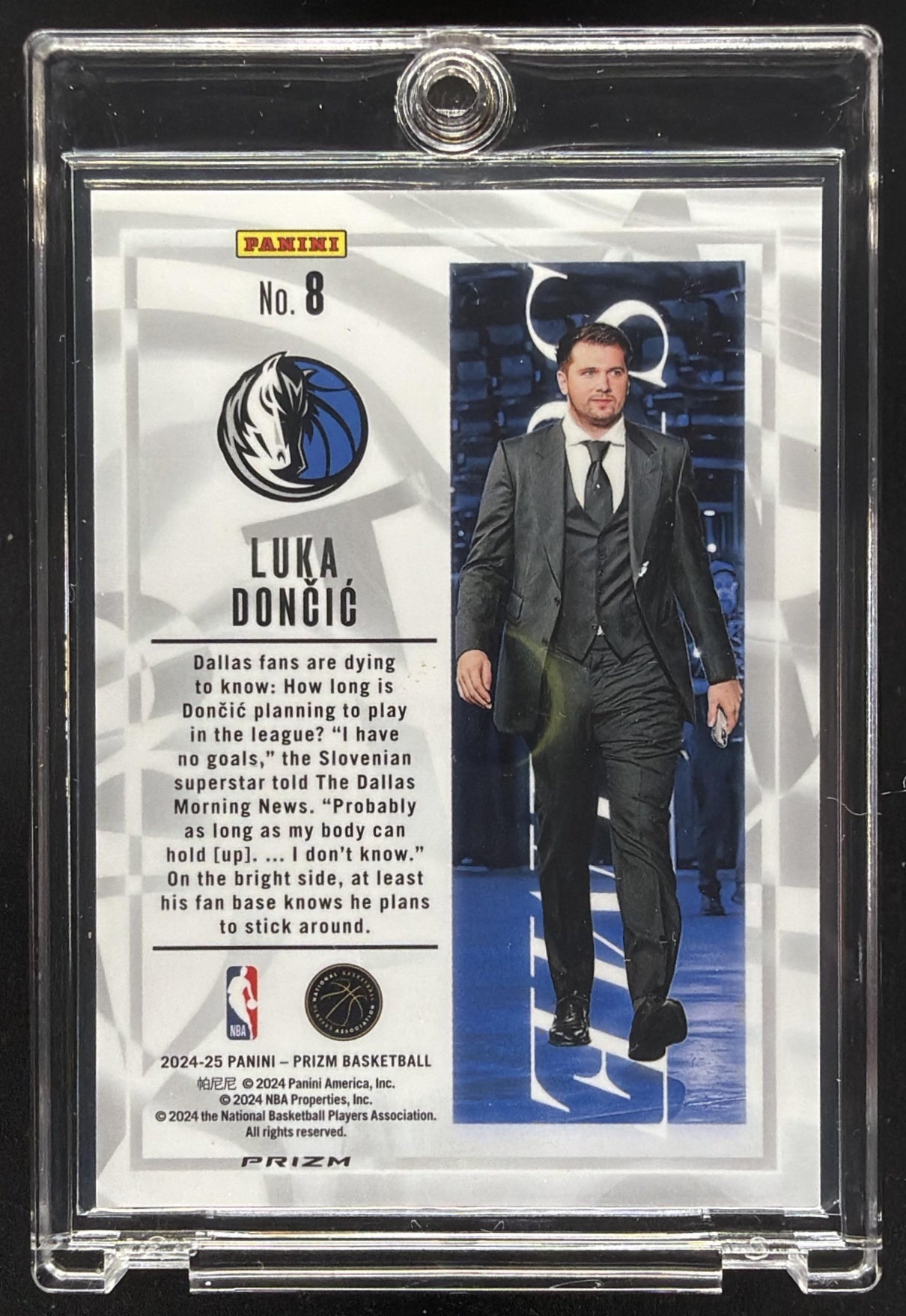 2024-25 Panini Prizm Luka Doncic #8 Sublime SP