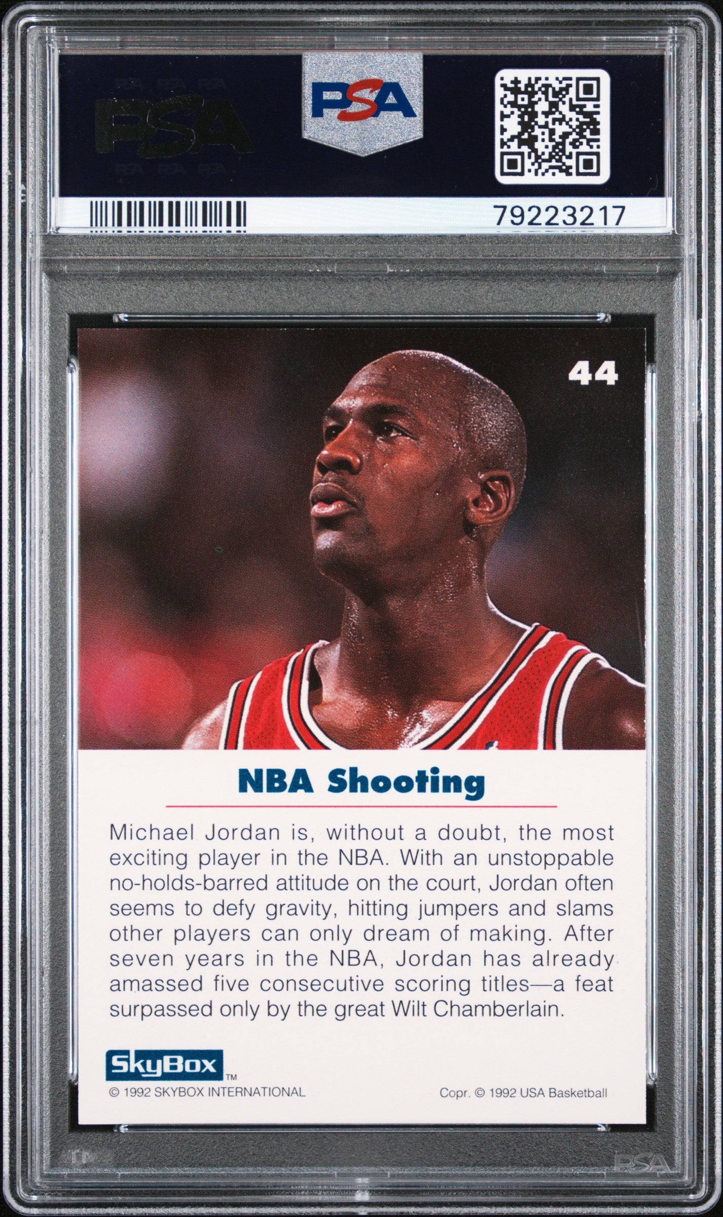 1992 Skybox Michael Jordan USA Basketball PSA 10 #44