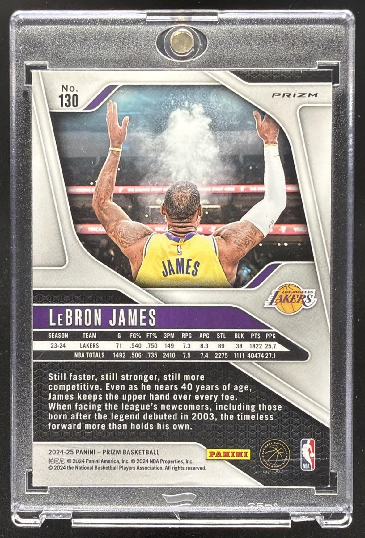 2024-25 Panini Prizm LeBron James #130 Choice Blue, Yellow and Green