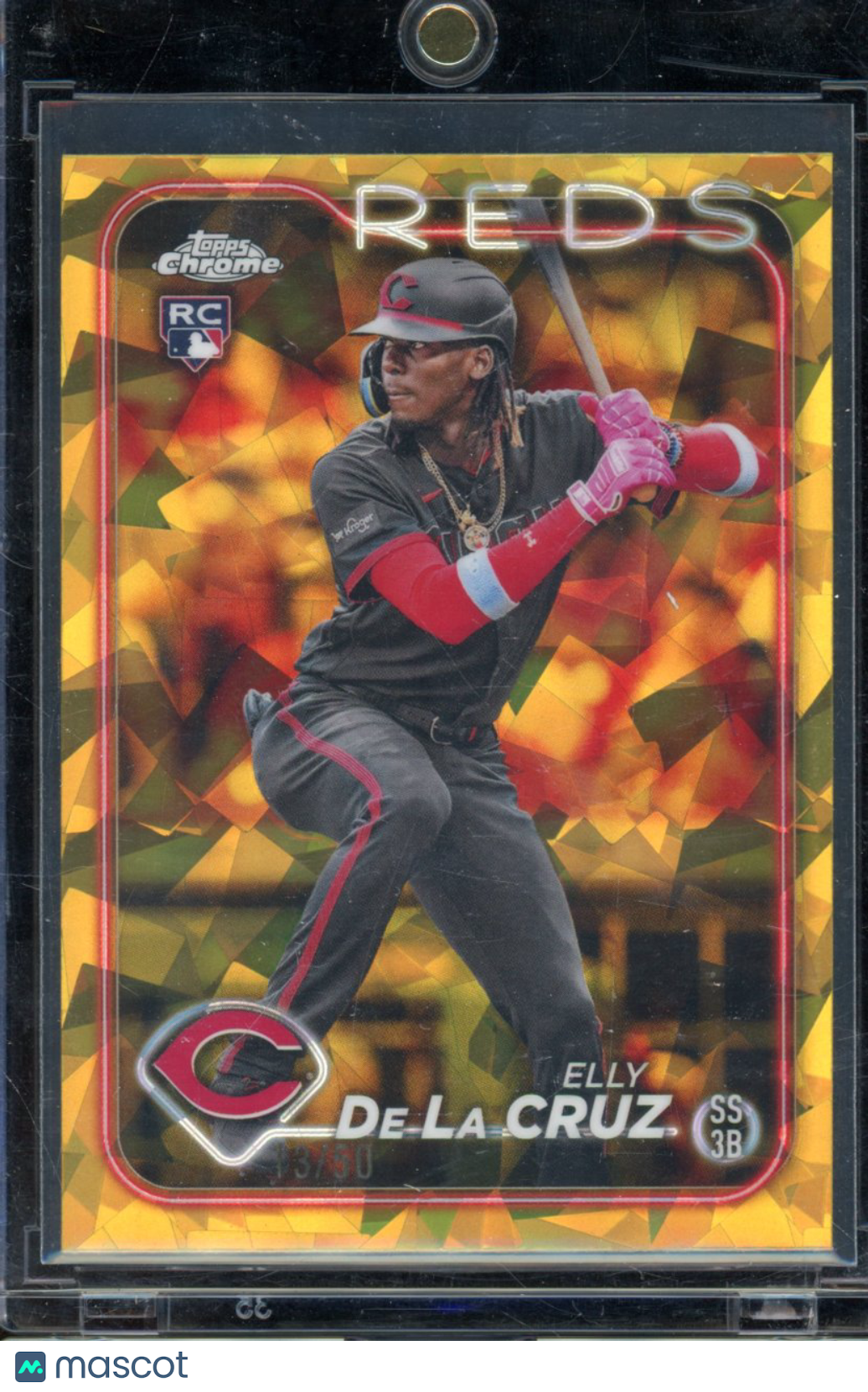 2024 Topps Chrome Elly De La Cruz Gold Sapphire Rookie /50