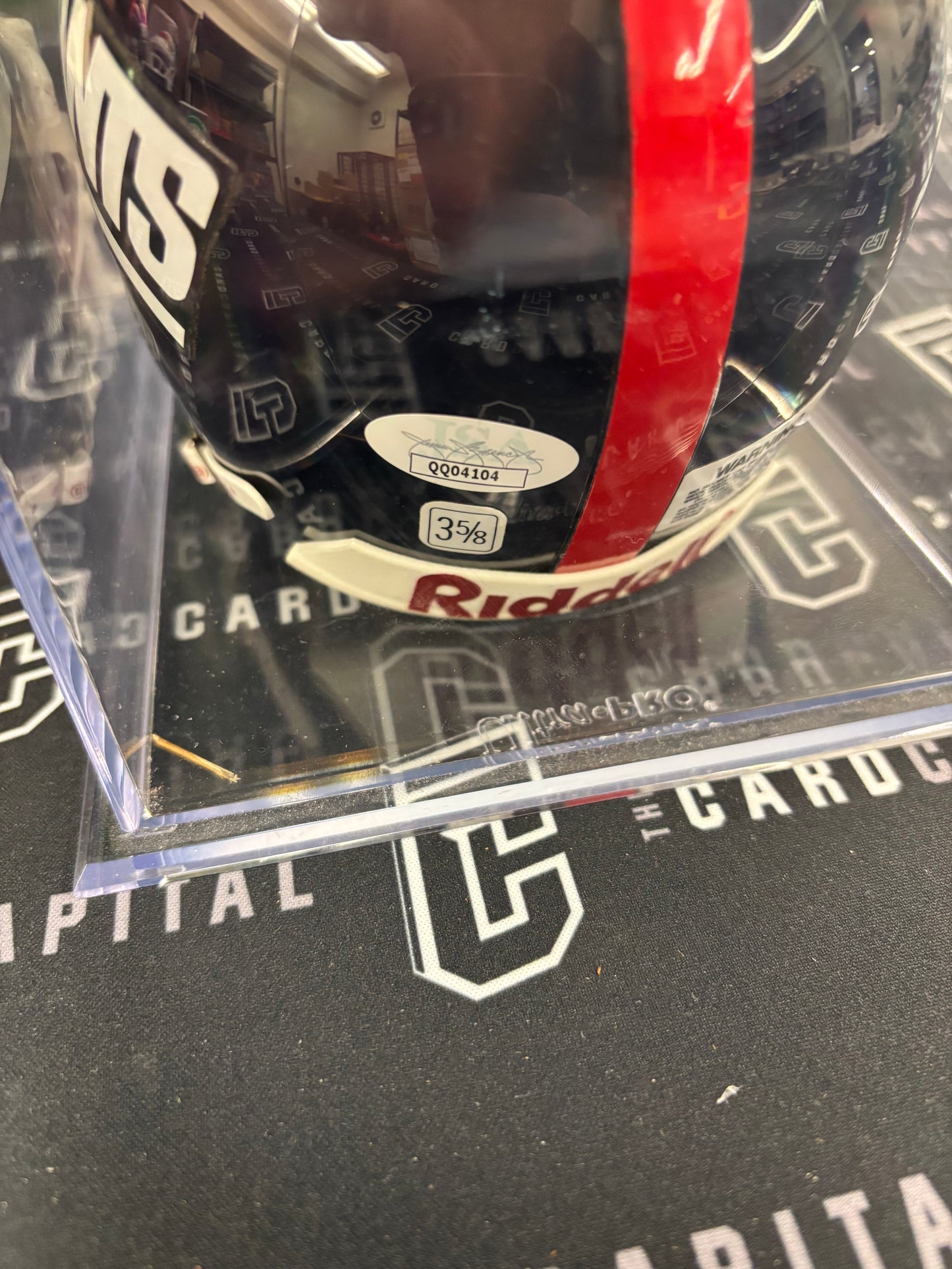 Lawrence Taylor Signed Mini Helmet Giants JSA