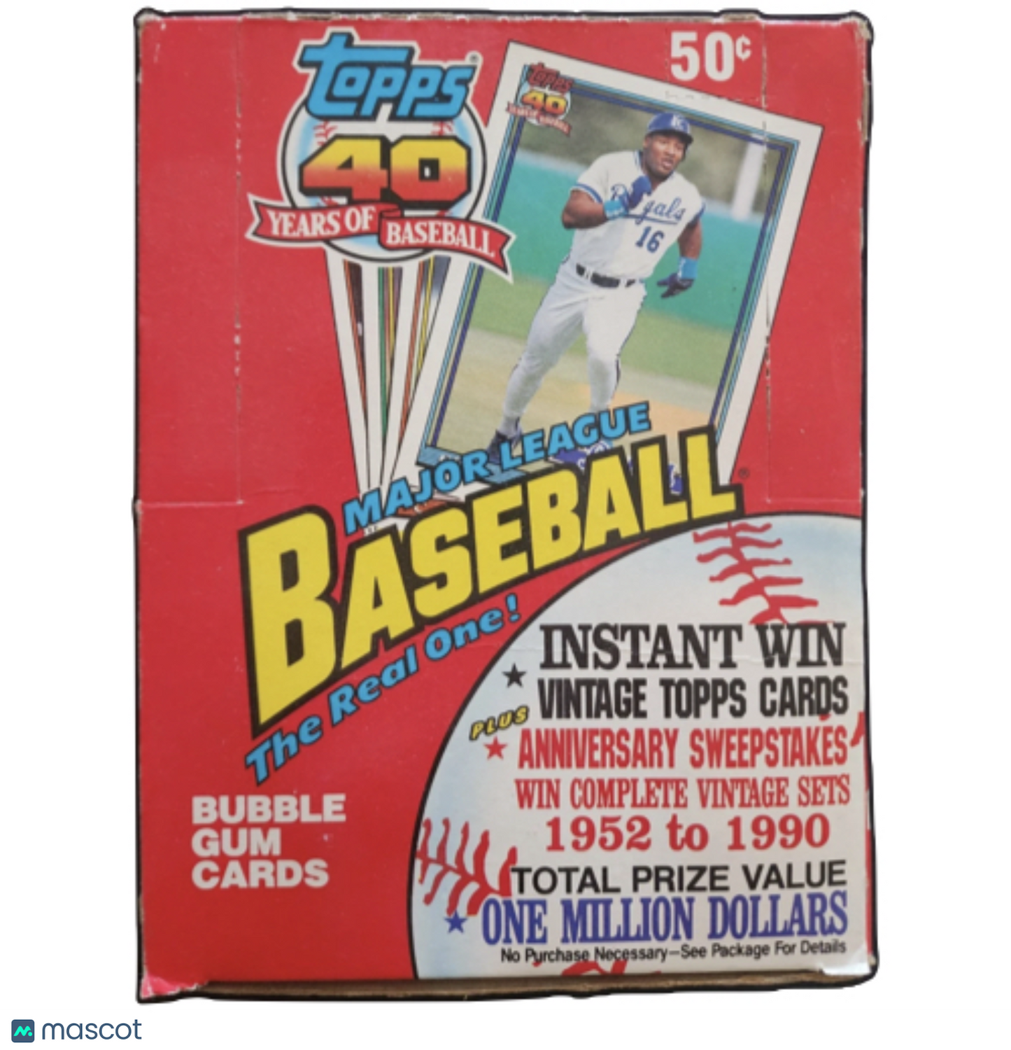 1991 Topps 40 Years Of Baseball Wax Box