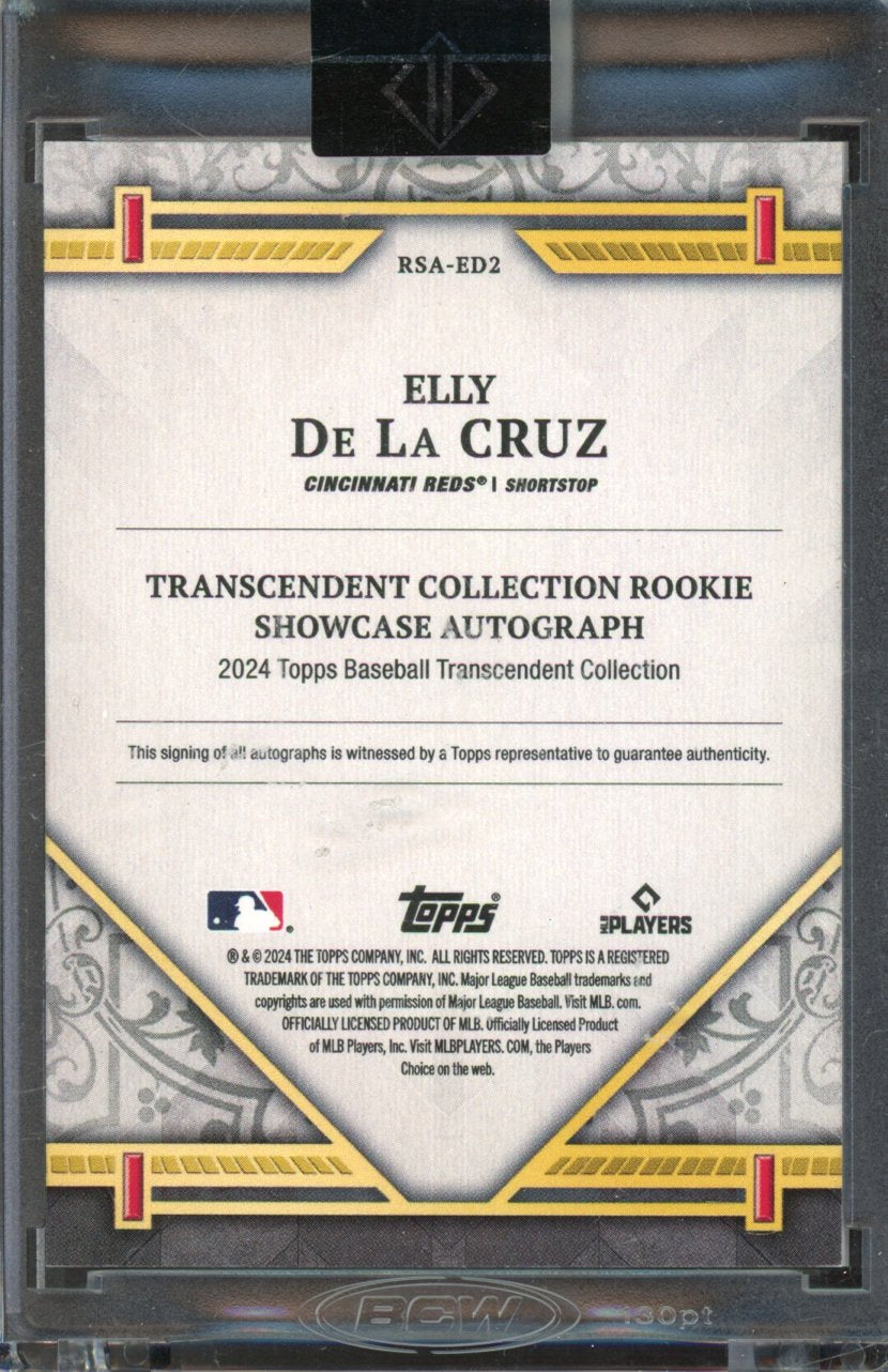 2024 Transcendent Elly De La Cruz Rookie Auto /25