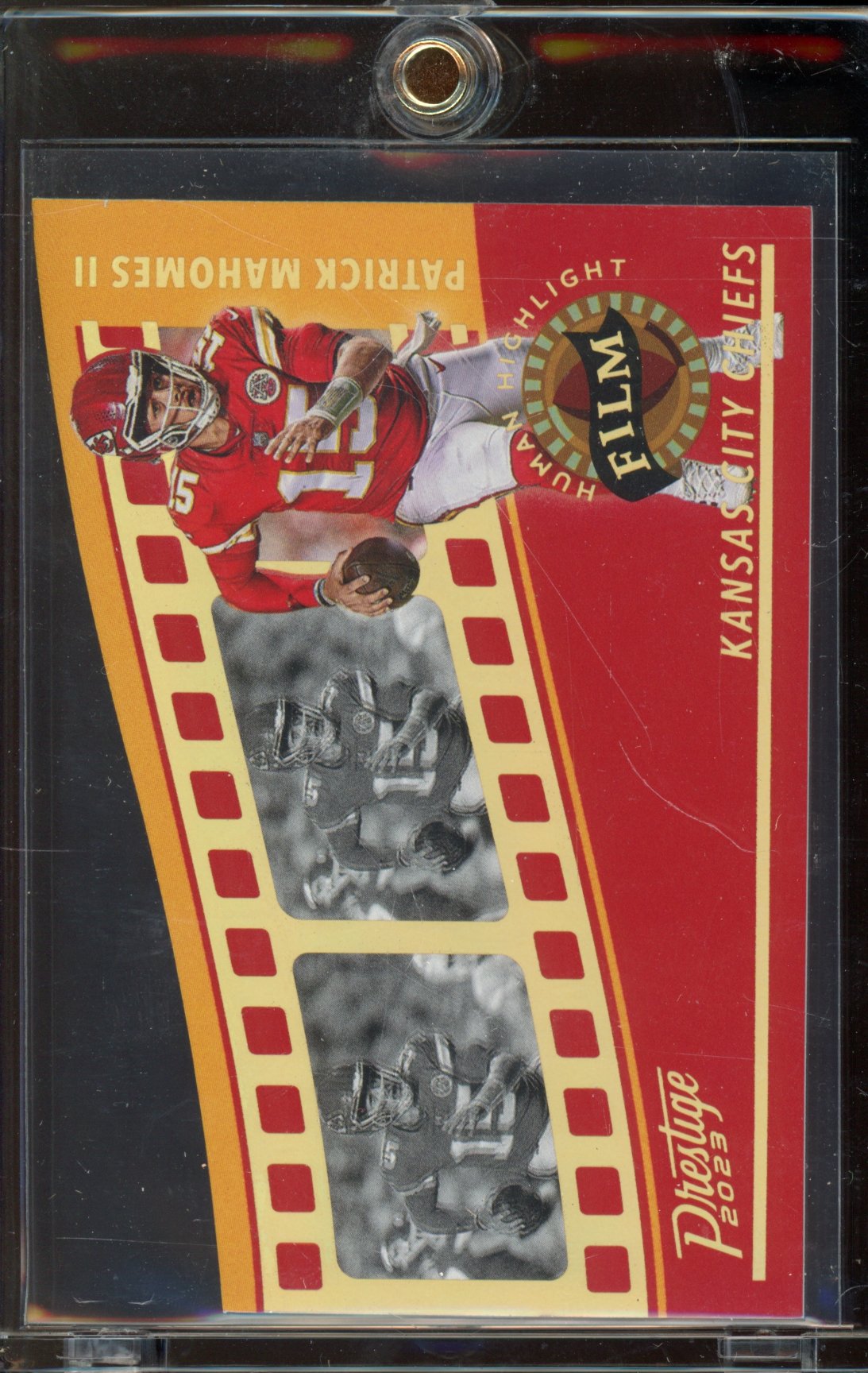 2023 Prestige Patrick Mahomes Human Highlight Film Case Hit SSP