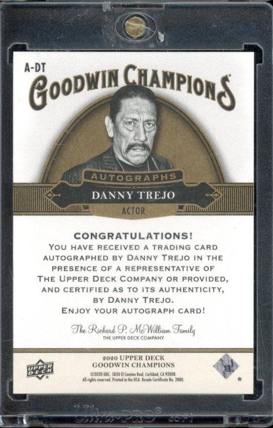 2020 Upper Deck Goodwin Champions Danny Trejo Auto