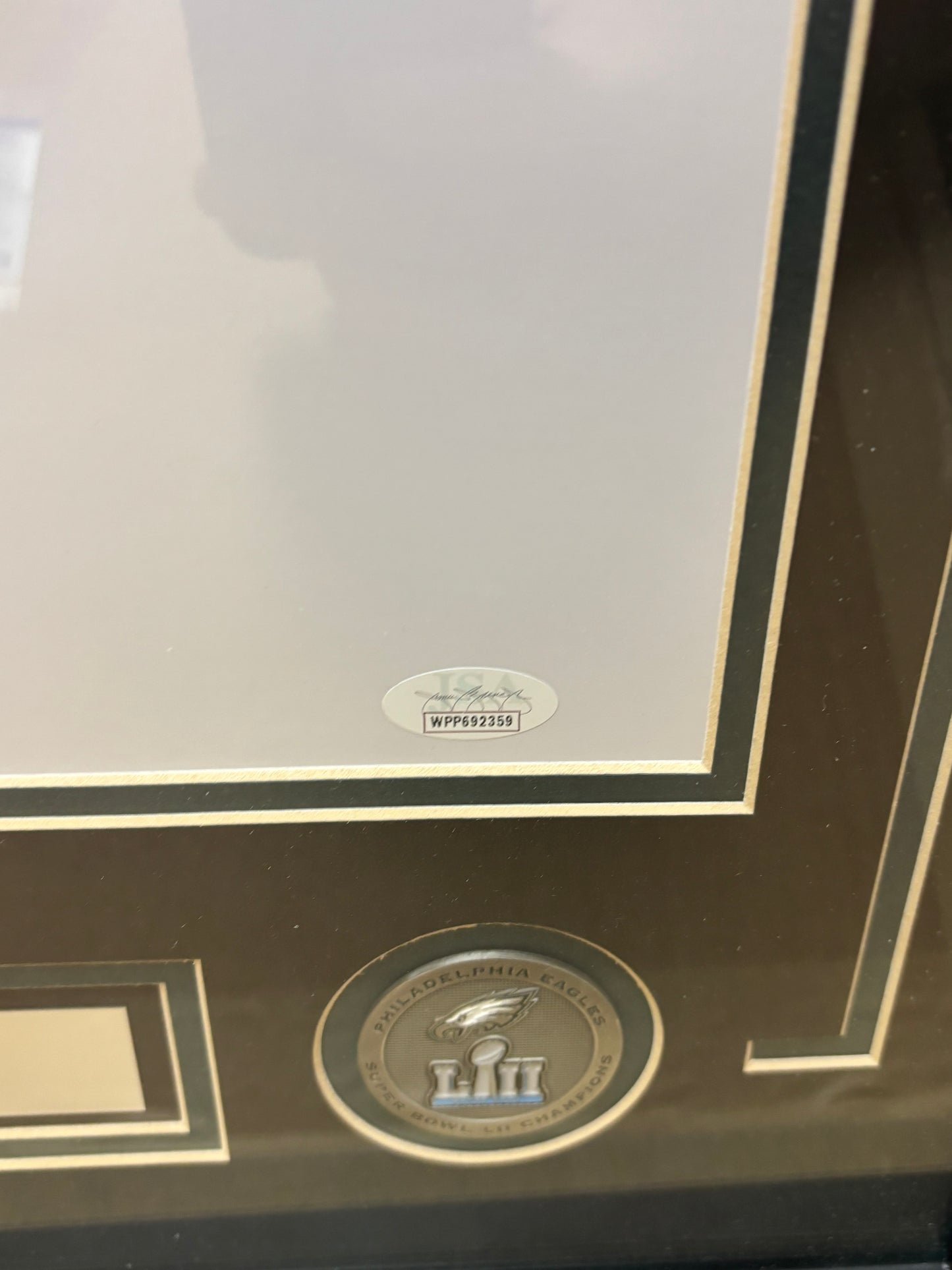 Fletcher Cox SIgned 16x20 Eagles Framed and Matted