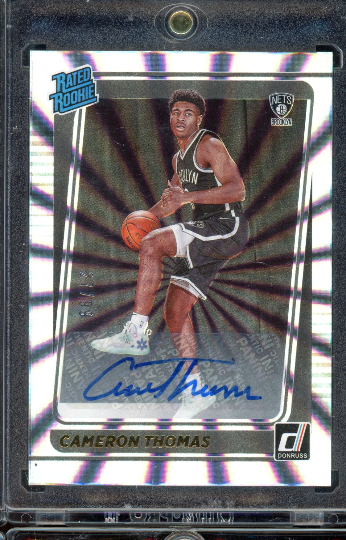 2021-22 Donruss Cameron Thomas Rookie Auto /99