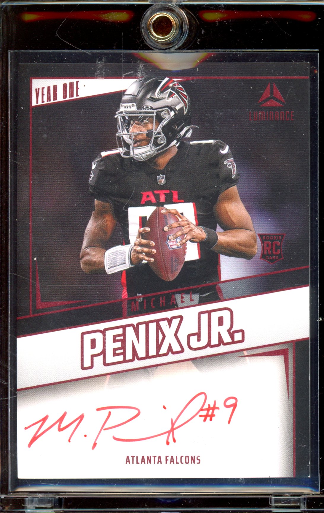 2024 Luminance Michael Penix Jr. Year One Auto RED Ink SP RC