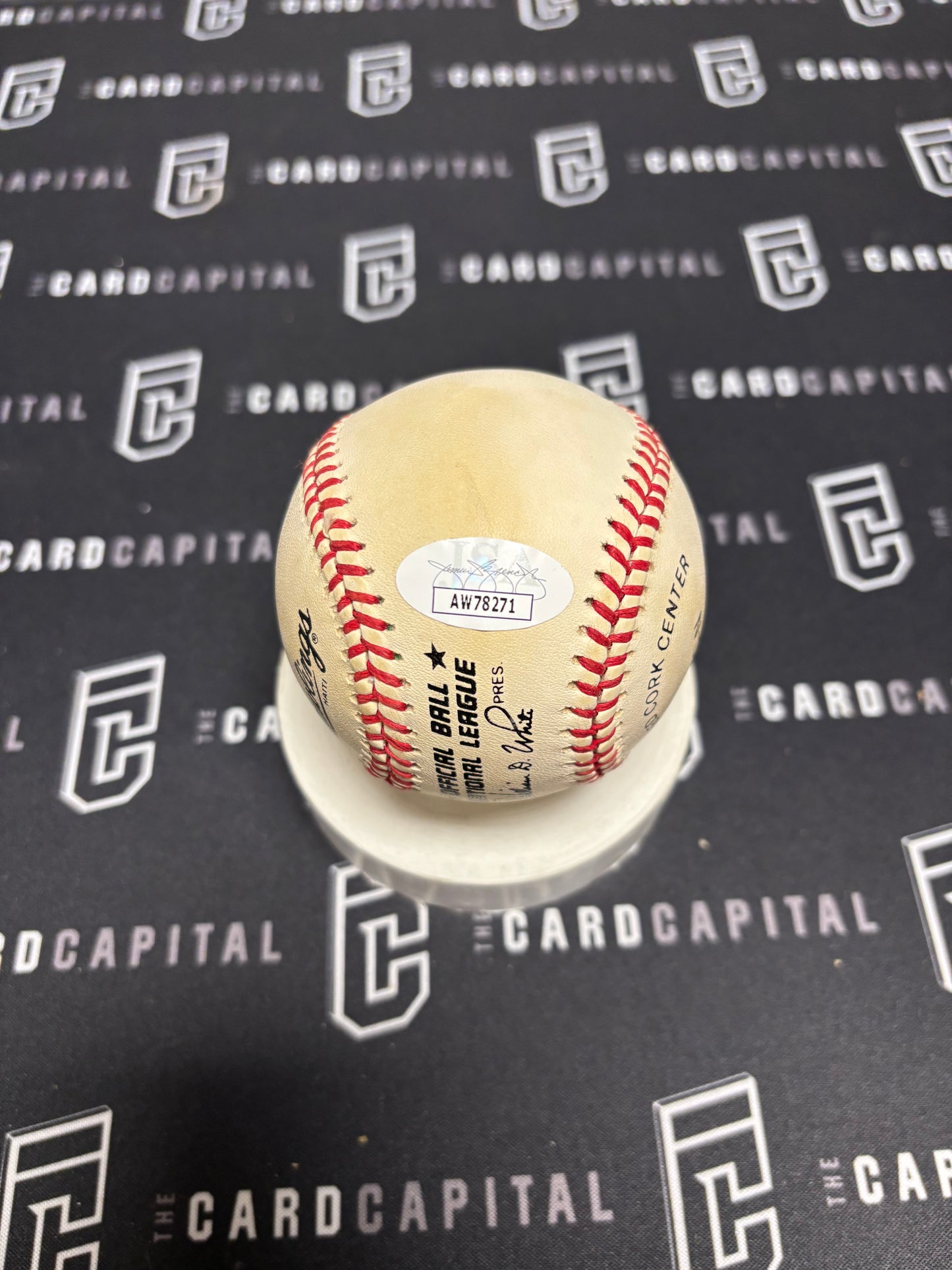 Art Mahaffey Signed Official Major League Baseball JSA