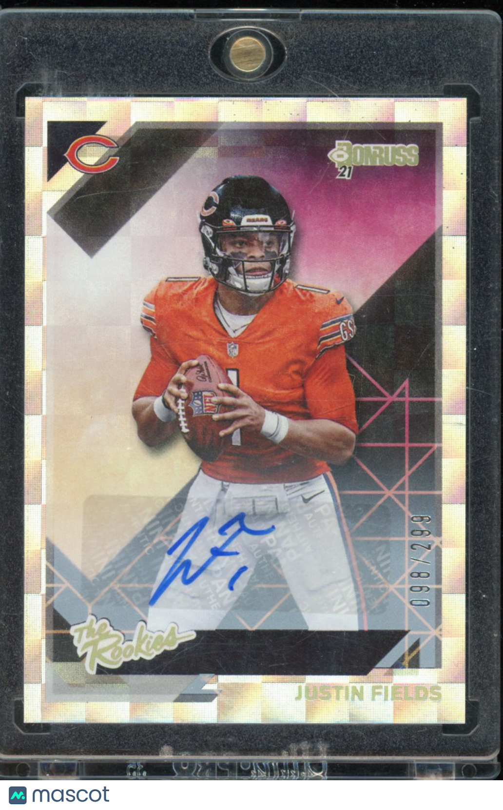 2021 Donruss Justin Fields The Rookies Auto /299
