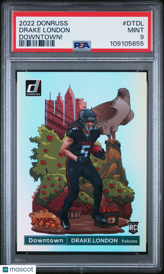 2022 Donruss Drake London Rookie Downtown PSA 9