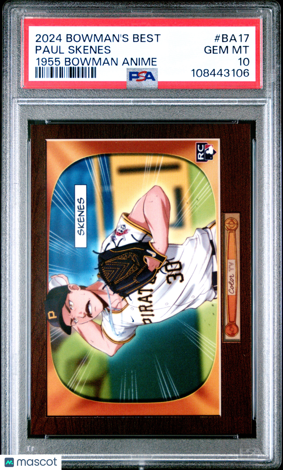 2024 Bowman's Best Paul Skenes Rookie Anime PSA 10