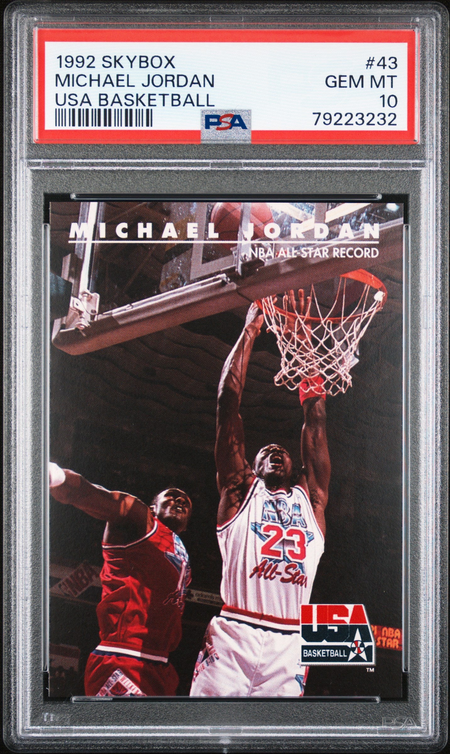 1992 Skybox Michael Jordan USA Basketball PSA 10 #43