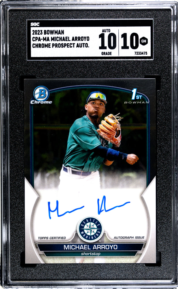 2023 Bowman Chrome Michael Arroyo Auto SGC 10 AUTO 10