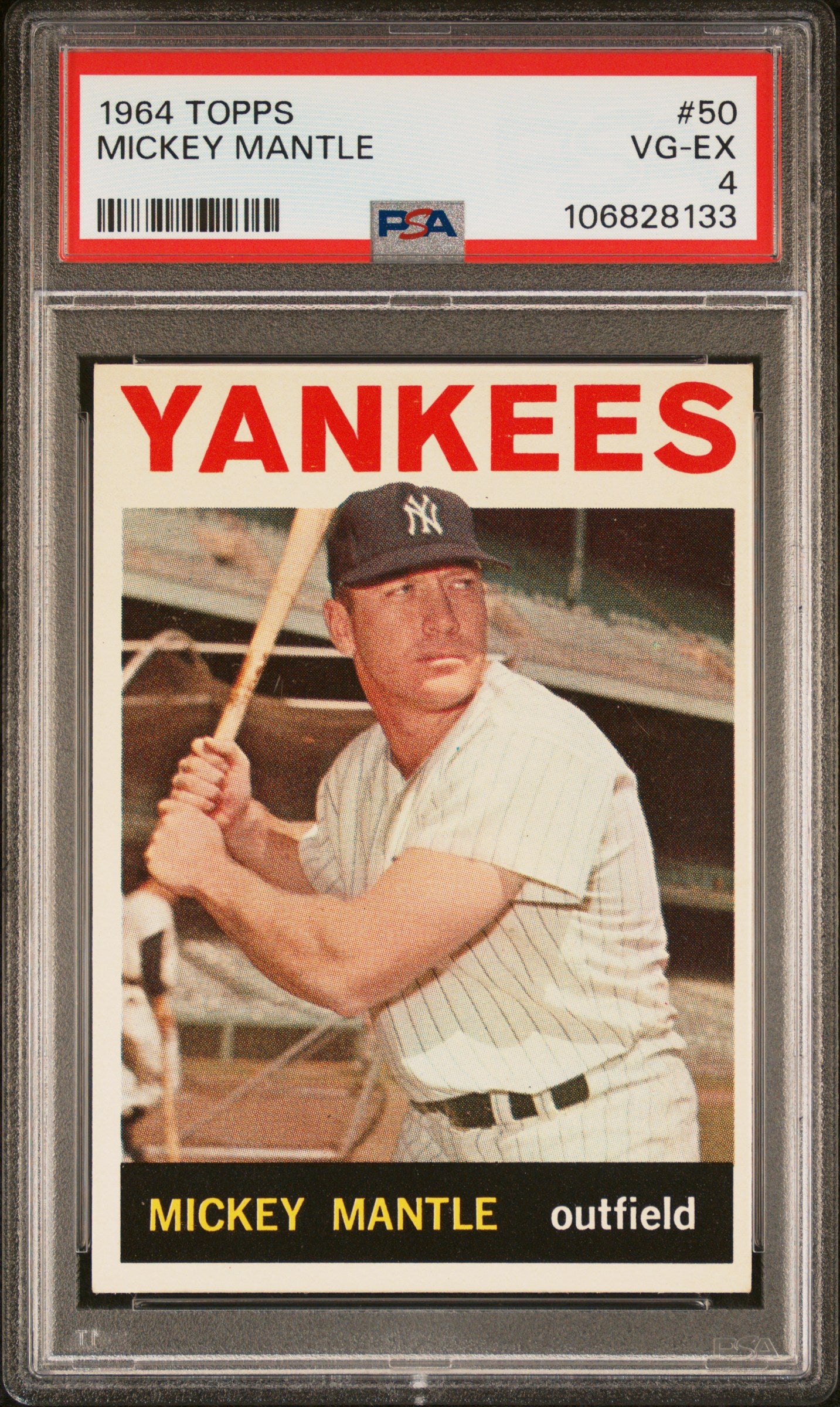 1964 Topps Mickey Mantle PSA 4 SHARP