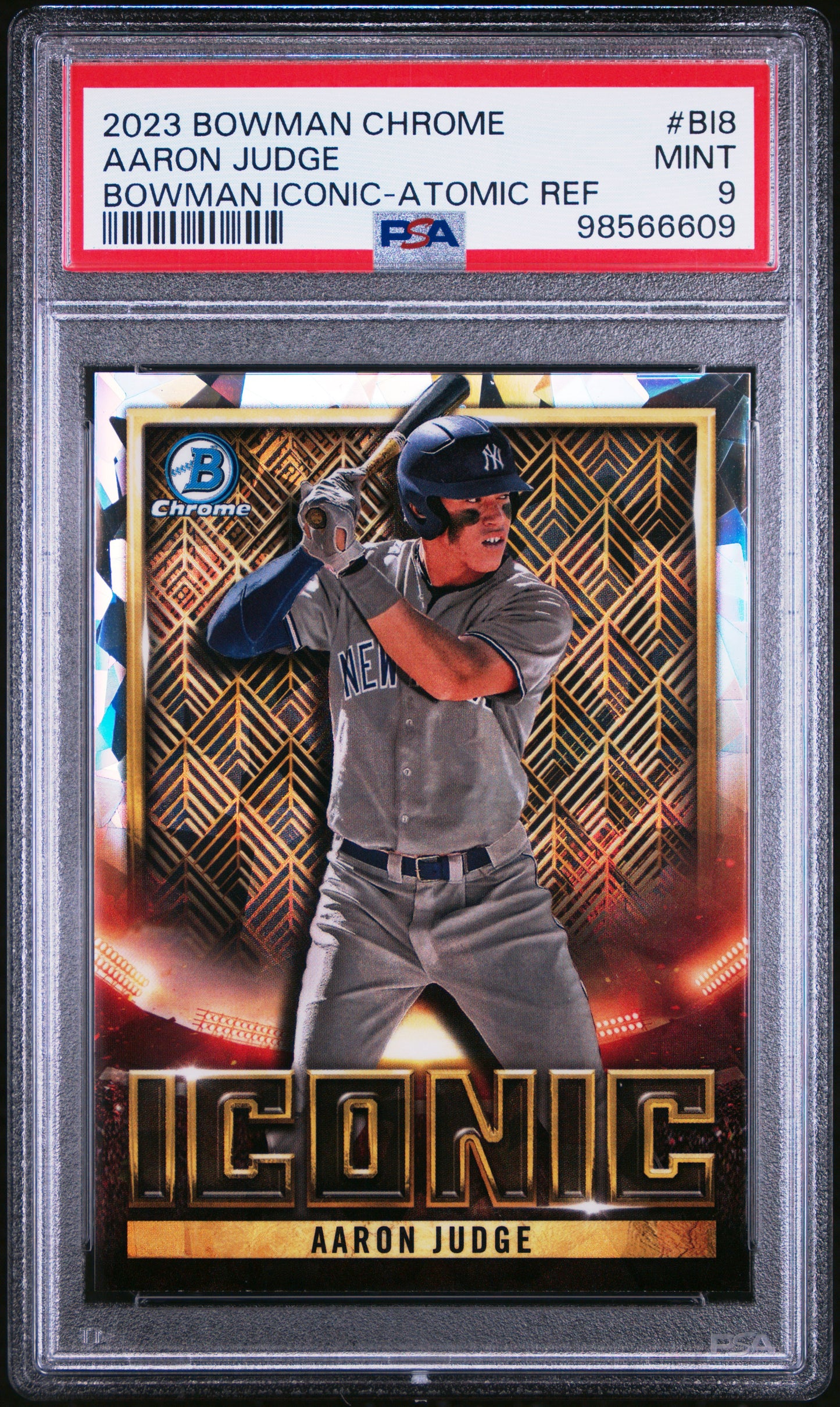 2023 Bowman Chrome Aaron Judge Iconic Atomic 53/150 PSA 9