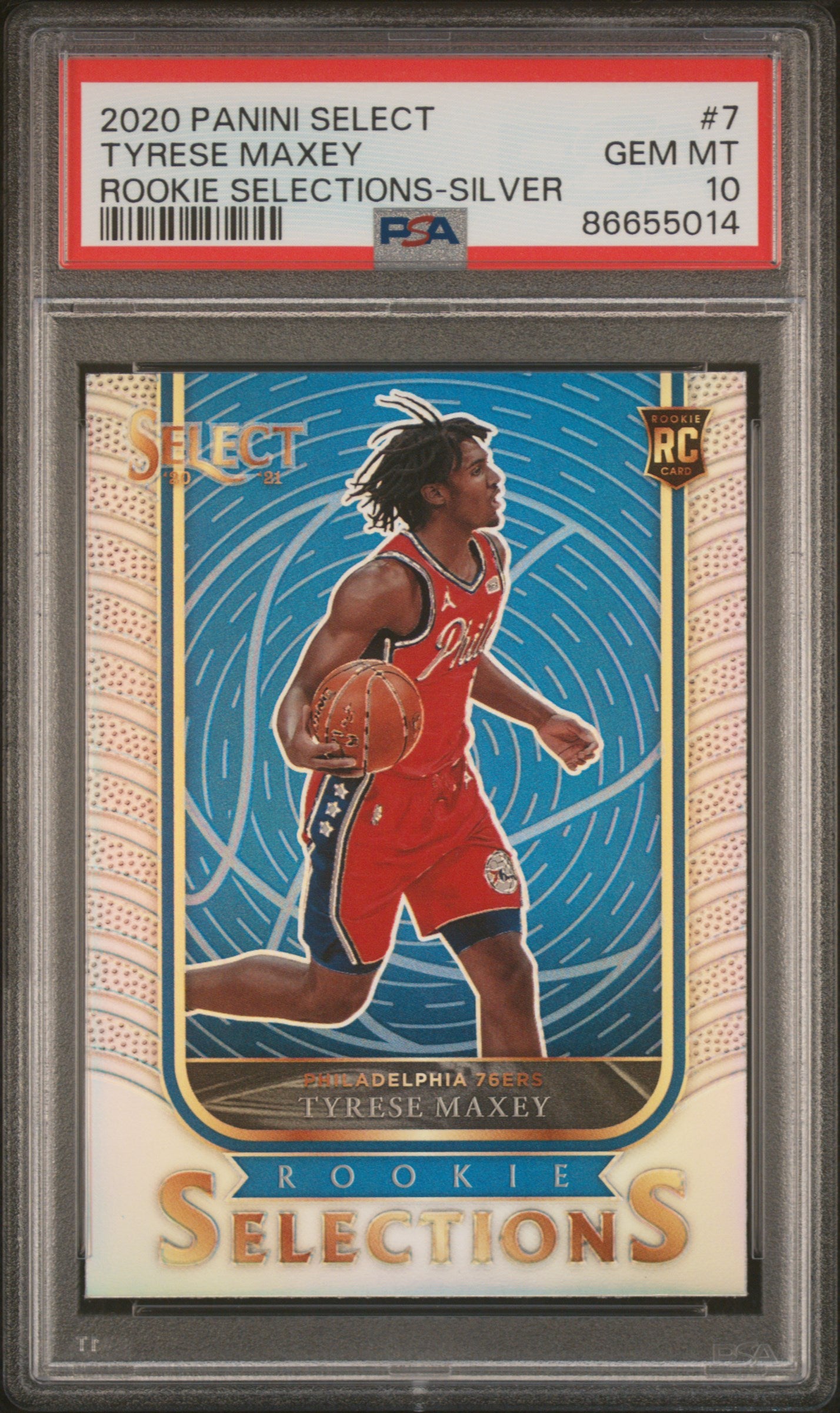 2020 Select Tyrese Maxey Rookie Selections Silver PSA 10