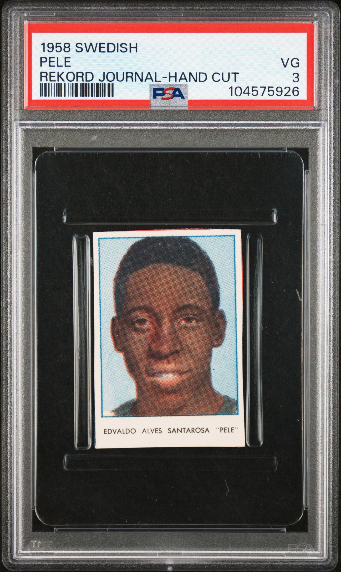 1957 Sweish Rekord Journal Pele PSA 3