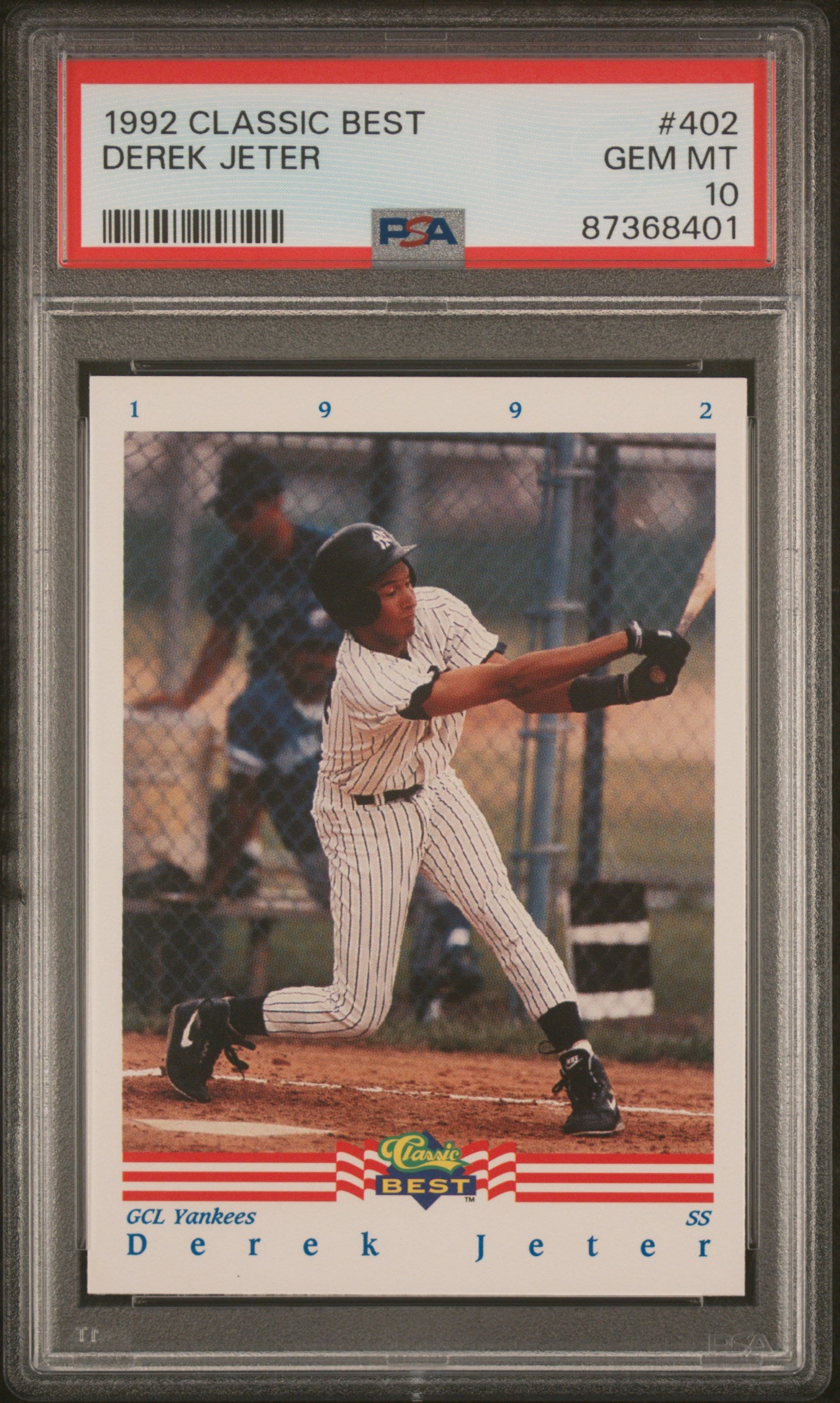 1992 Classic Best Derek Jeter PSA 10