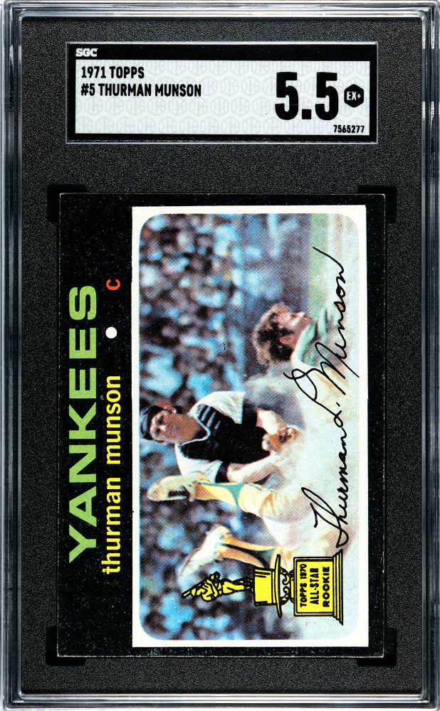 1971 Topps Thurman Munson SGC 5.5