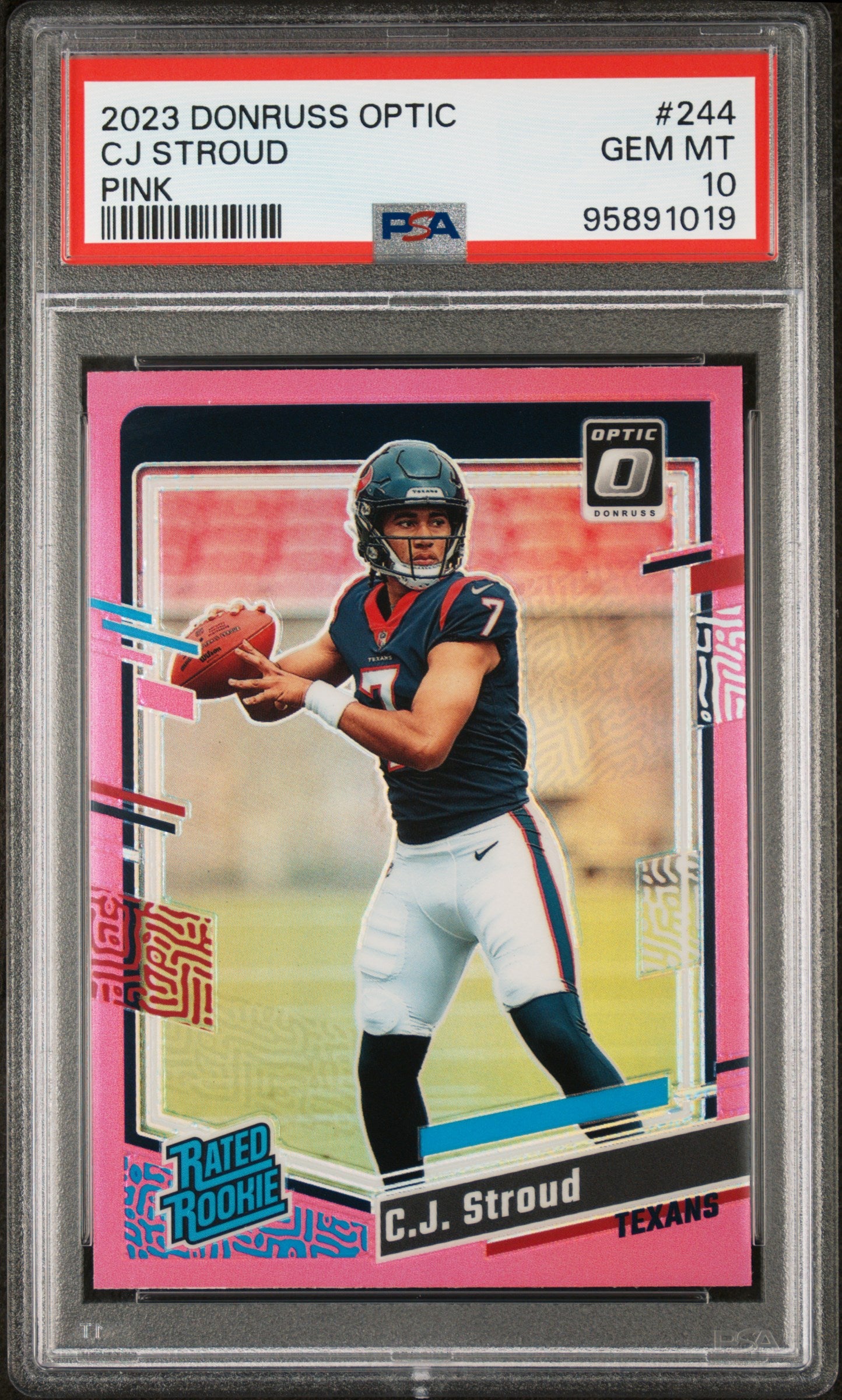 2023 Optic CJ Stroud Pink PSA 10 RC