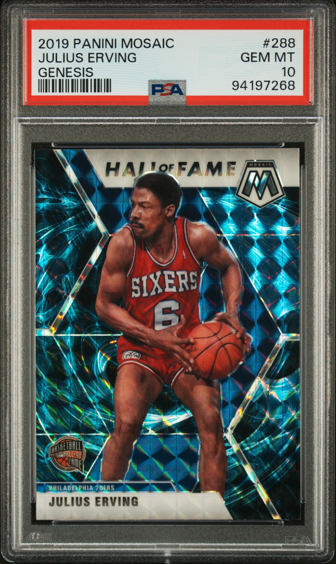 2019 Mosaic Genesis Julius Erving PSA 10