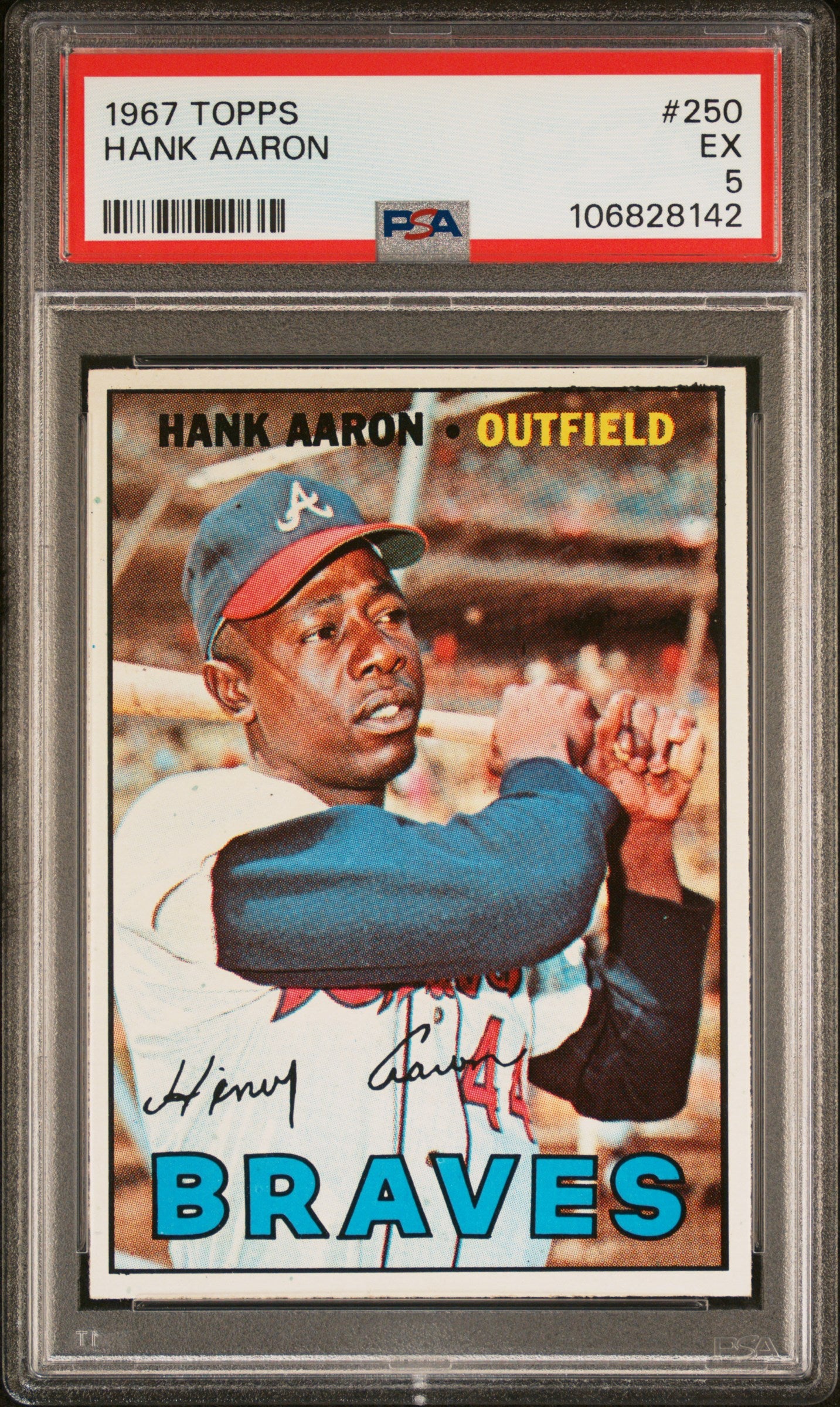 1967 Topps Hank Aaron PSA 5 SHARP