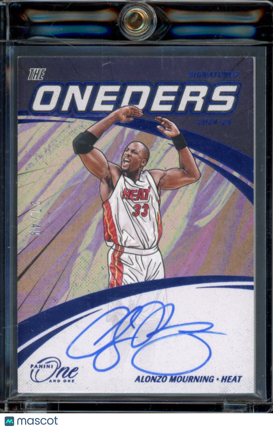 2024-25 Panini One Alonzo Mourning Oneders Auto /49