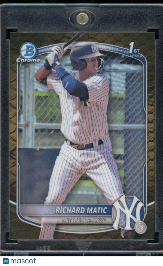 2025 Bowman Chrome Richard Matic Sunflower Seeds 1st