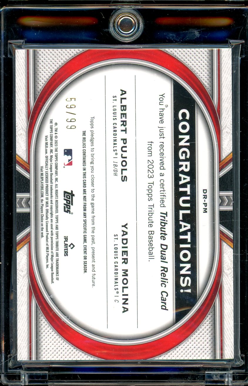 2023 Topps Tribute Pujols Molina Dual Patch /99