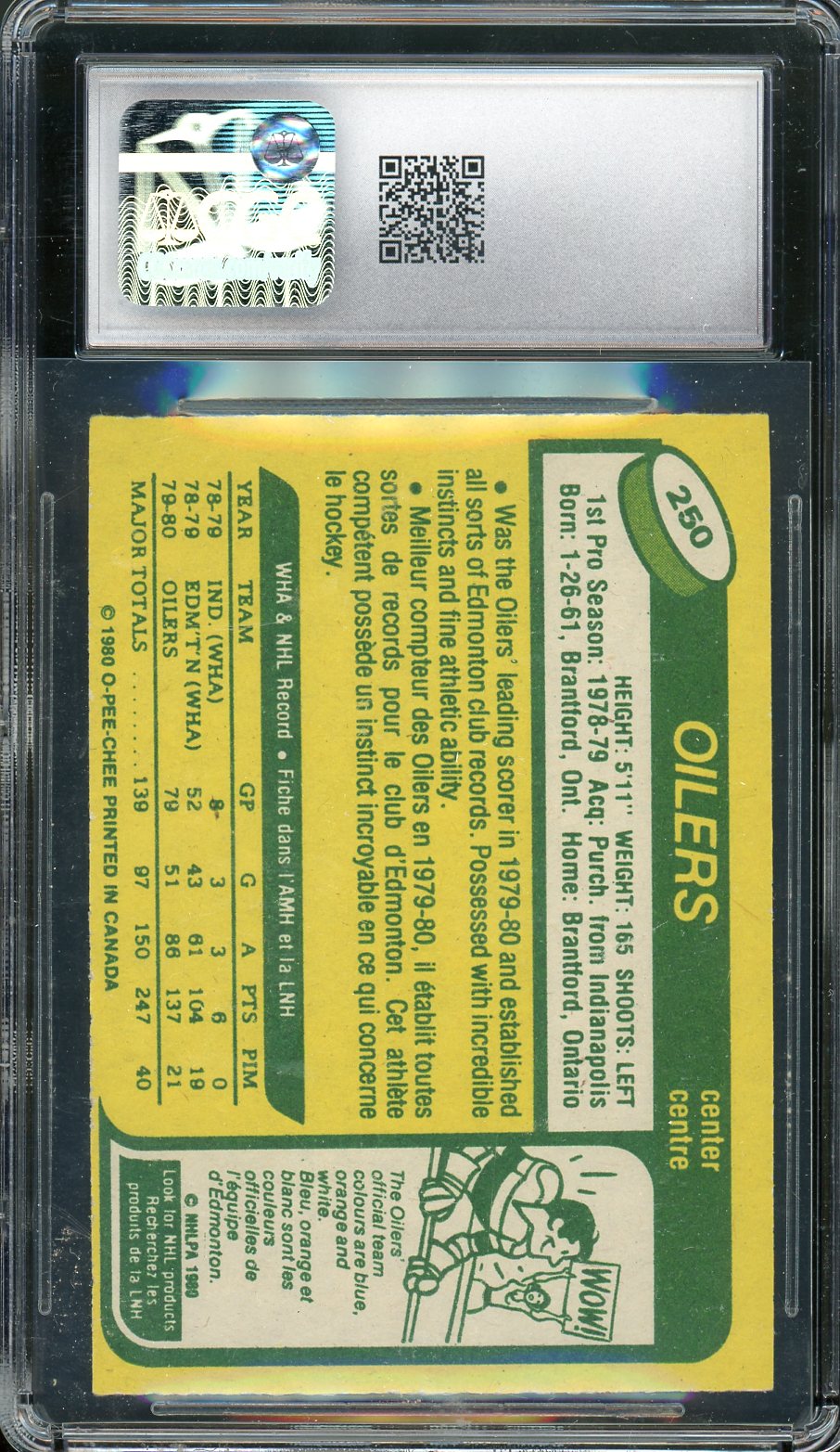 1980-81 O-Pee-Chee Wayne Gretzky CGC 6