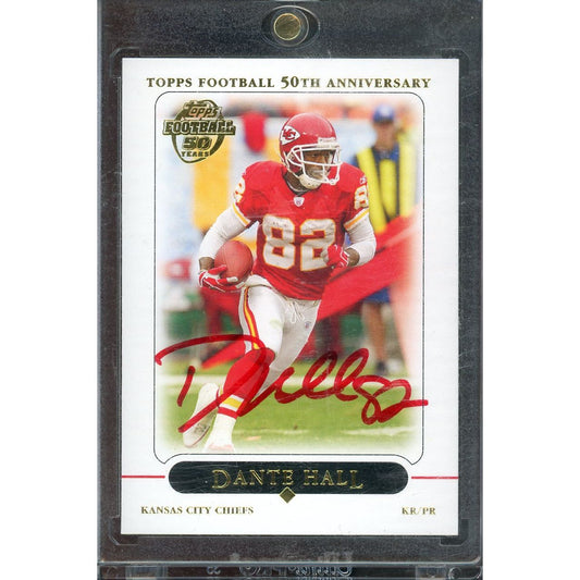 2005 Topps Dante Hall 50th Aniverssary #29 IP Auto