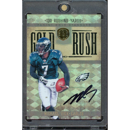 2011 Gold Standard Michael Vick Gold Rush #25 /299 IP Auto