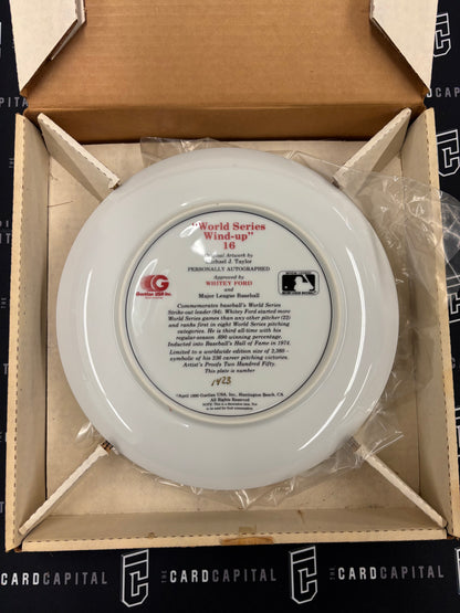 Gartlan Whitey Ford Collectors Signed Plate
