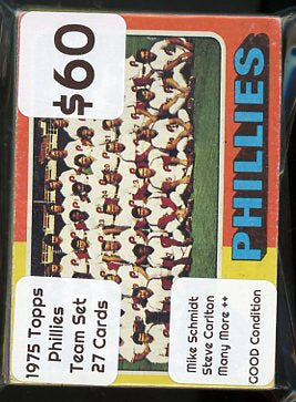 1975 Topps Phillies Team Set 27 Cards