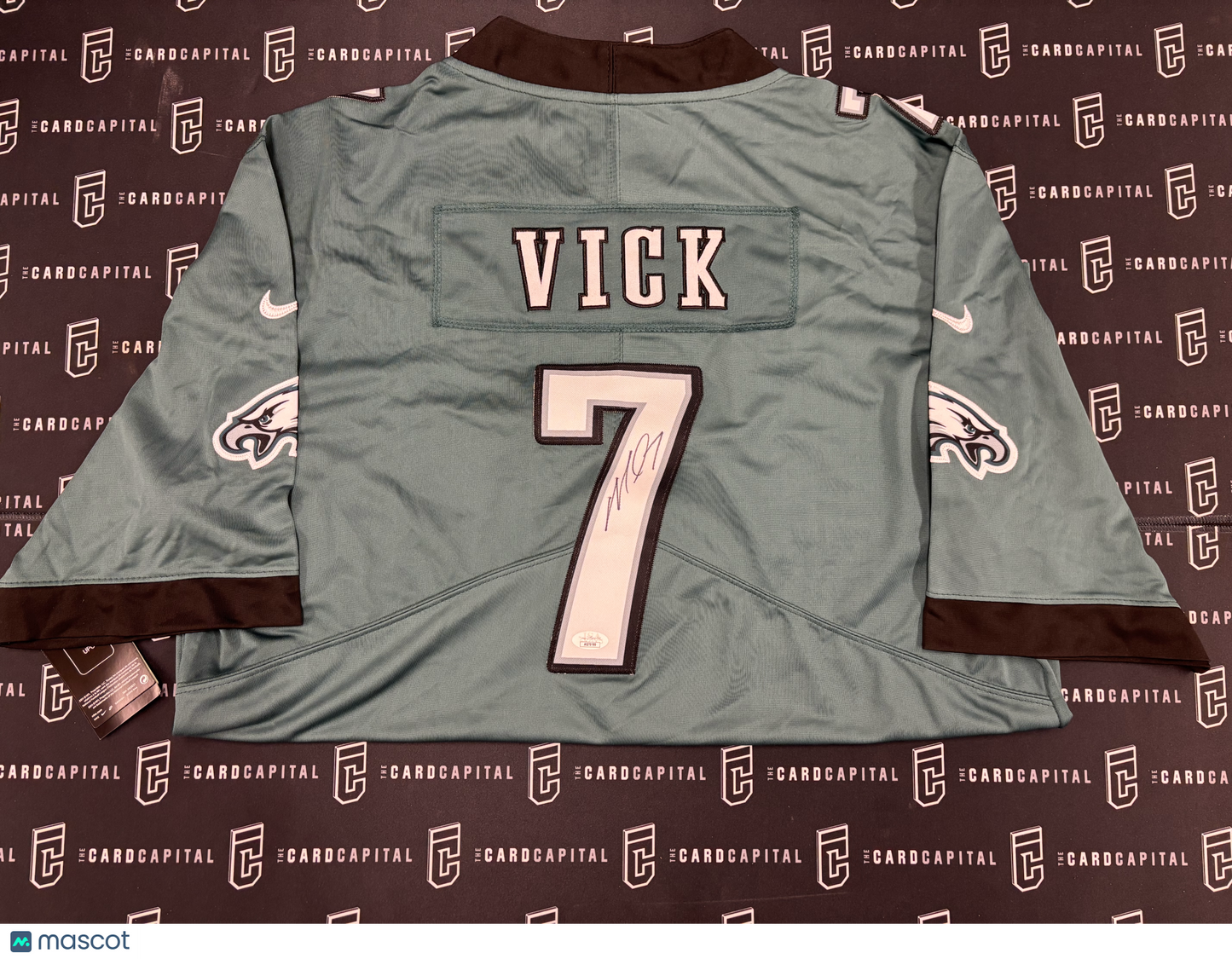 Michael Vick Signed Eagles Jersey Home Green