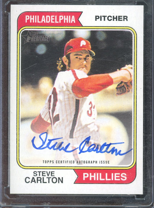 2023 Topps Heritage Steve Carlton Real One Auto #74RO-SC