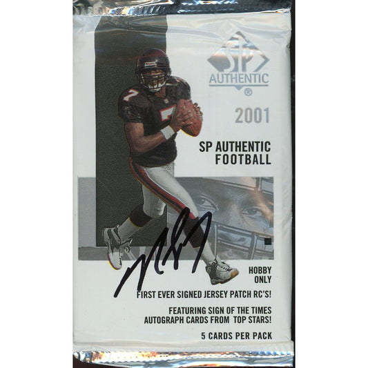 2001 UD SP Authentic Football Sealed Pack Michael Vick IP Auto RC JAS COA