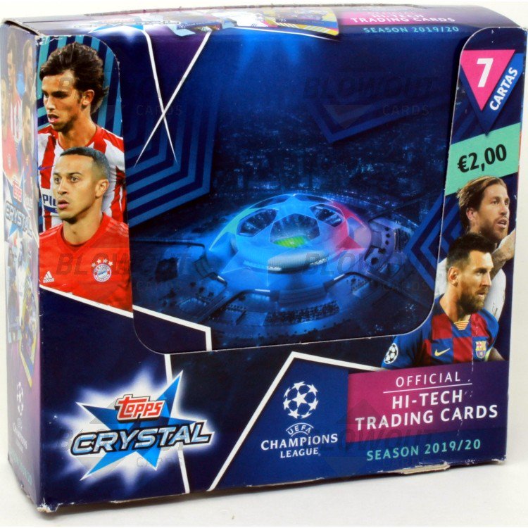 2019-20 Topps Crystal Champions League 24 Pack Box